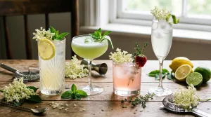 découvrez 4 recettes faciles de cocktail à la fleur de sureau pour déguster chez vous des boissons originales et rafraîchissantes.