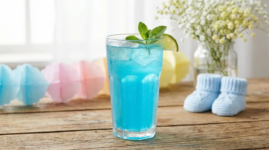 découvrez une recette rapide et facile de cocktail sans alcool bleu, parfait pour une baby shower. un rafraîchissement coloré et festif qui plaira à tous vos invités.