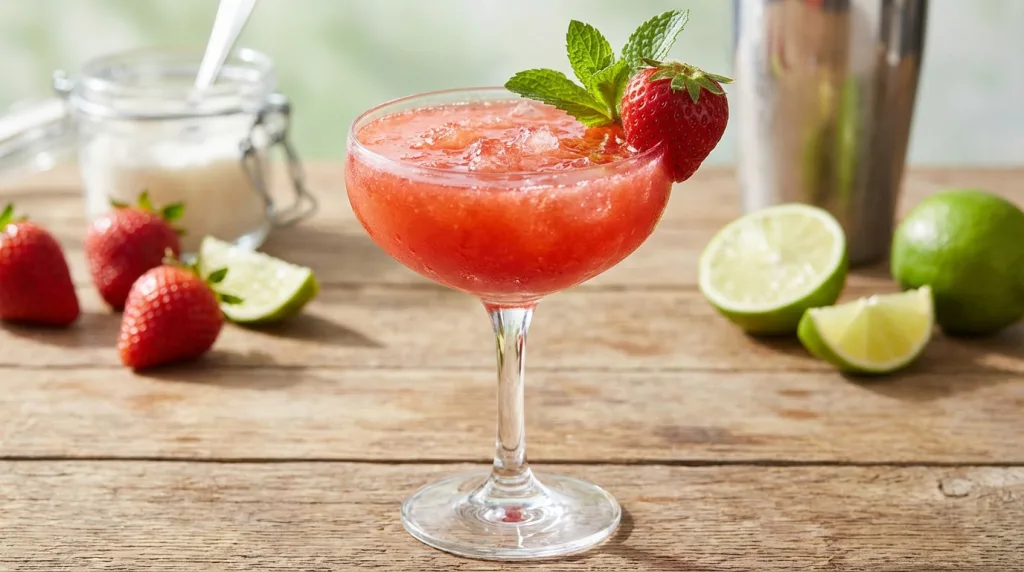 découvrez notre recette rapide et facile du cocktail strawberry daiquiri, un mélange parfait de fraises fraîches et de rhum pour une boisson fruitée et rafraîchissante.