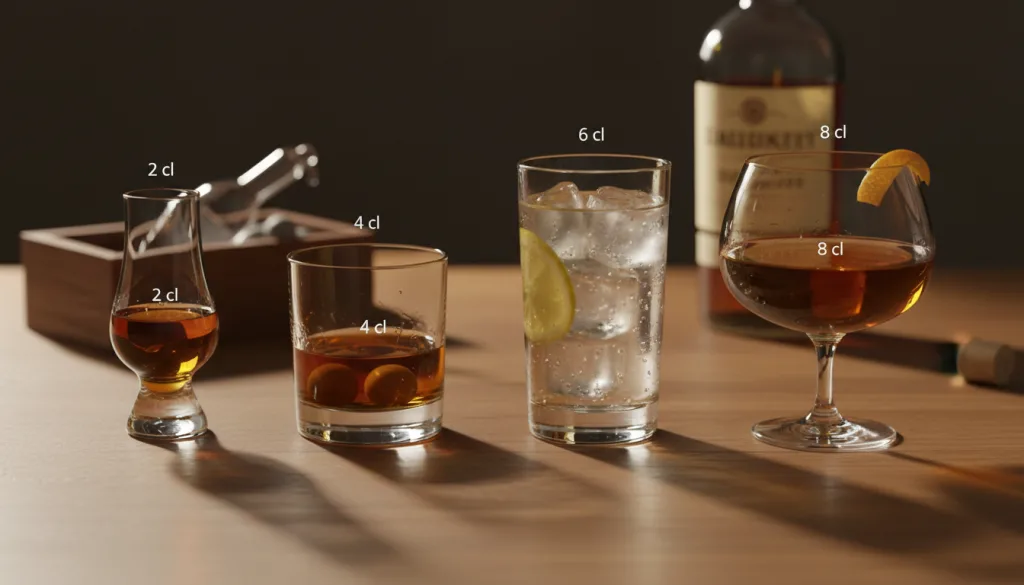 découvrez quelle dose de whisky en cl correspond à chaque type de consommation, pour savourer votre verre avec précision et modération.